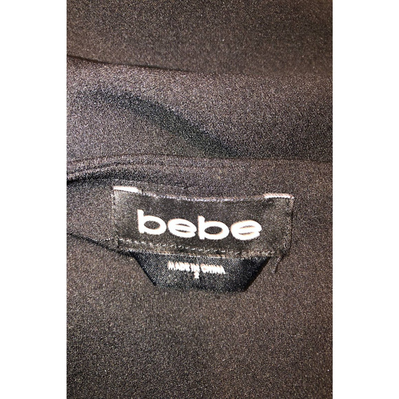 BEBE Black Flutter Sleeve Shift Dress - Picture 4 of 4